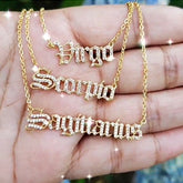 Icey Crystal Zodiac Necklace